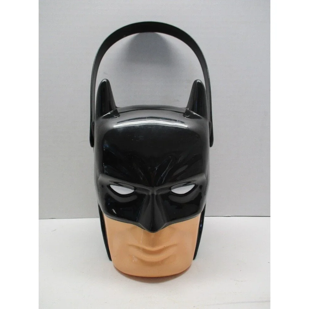 Vintage DC Comics Batman Plastic Popcorn Halloween Candy Bucket/Pail